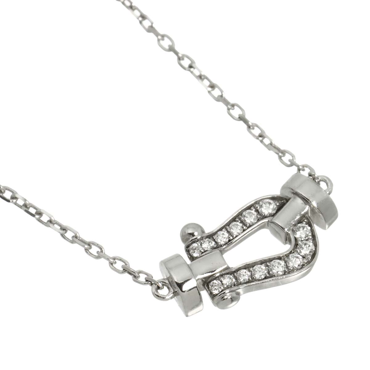 Force10 Diamond Necklace Small 18K White Gold 750