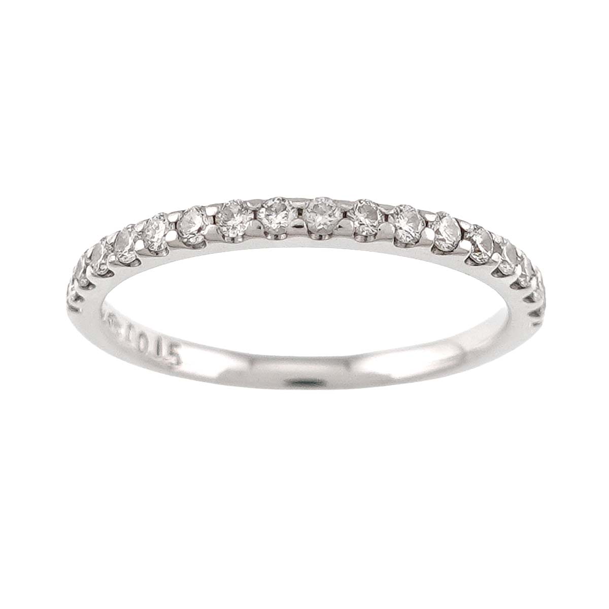 Diamond 0.15ct Ring 18K WG 750 Size2.5(US)
