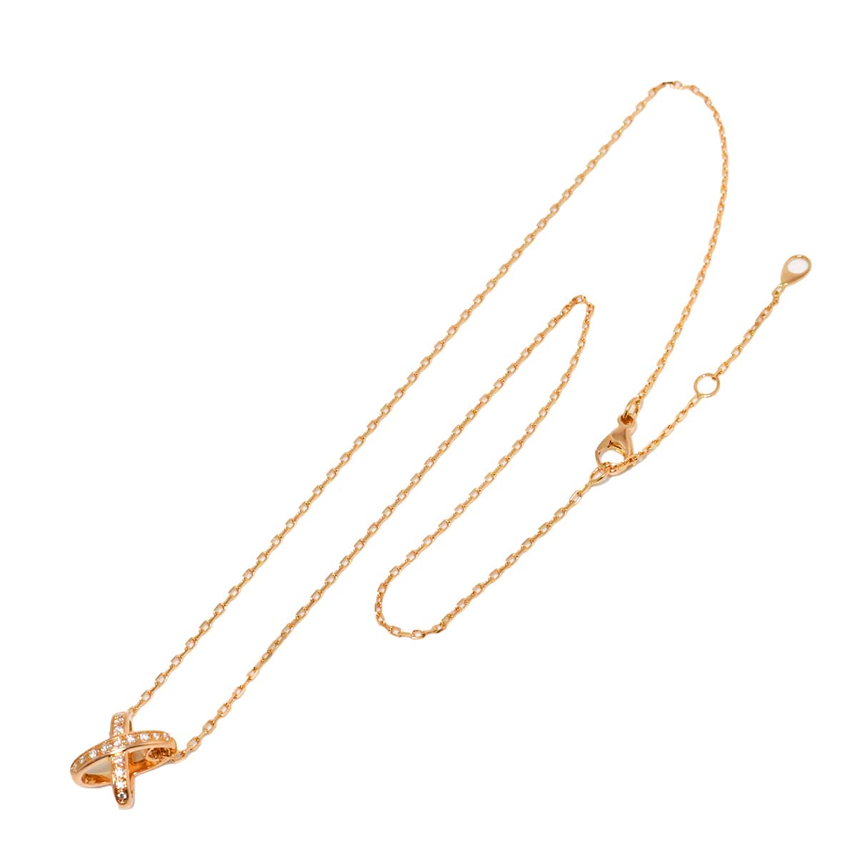 Liens Diamond Necklace 18K Pink Gold 750