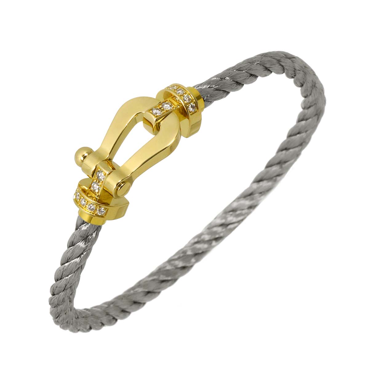 Force 10 Diamond Bracelet LM 18K Yellow Gold 750 Steel Size17