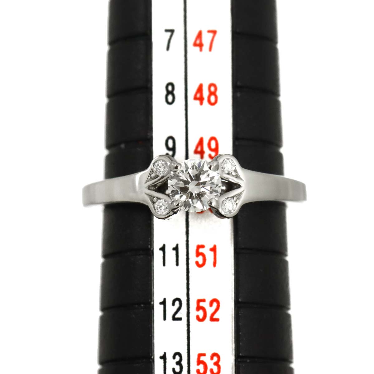 Ballerine Diamond 0.34ct G/VS1/3EX Ring Pt Size50 5.25(US)