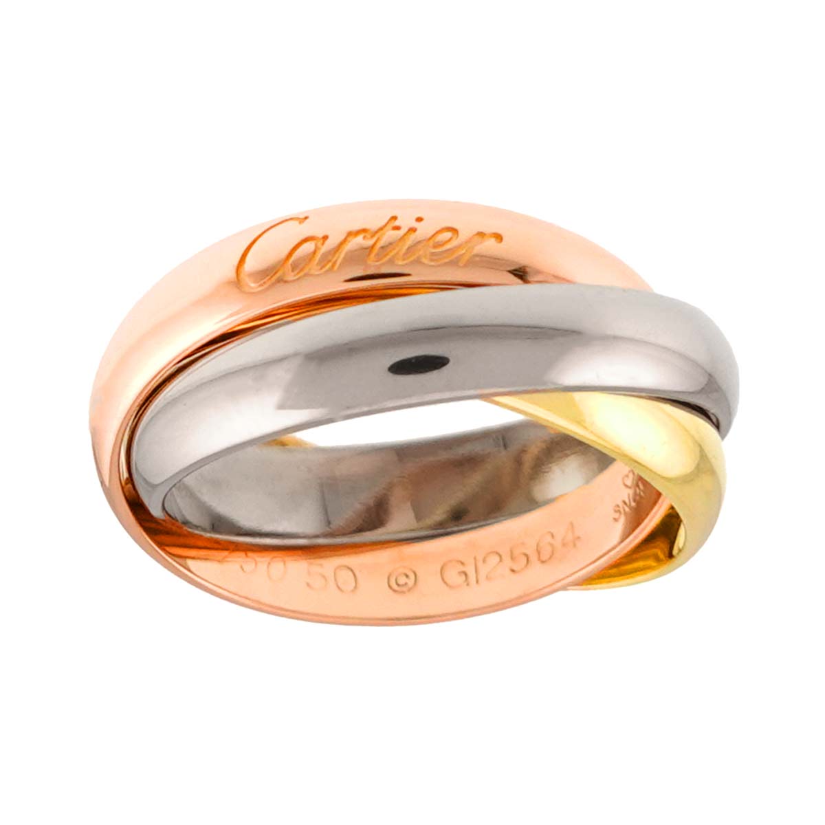 Trinity MM Ring 18K YG WG PG 750 Size50 5.25(US)