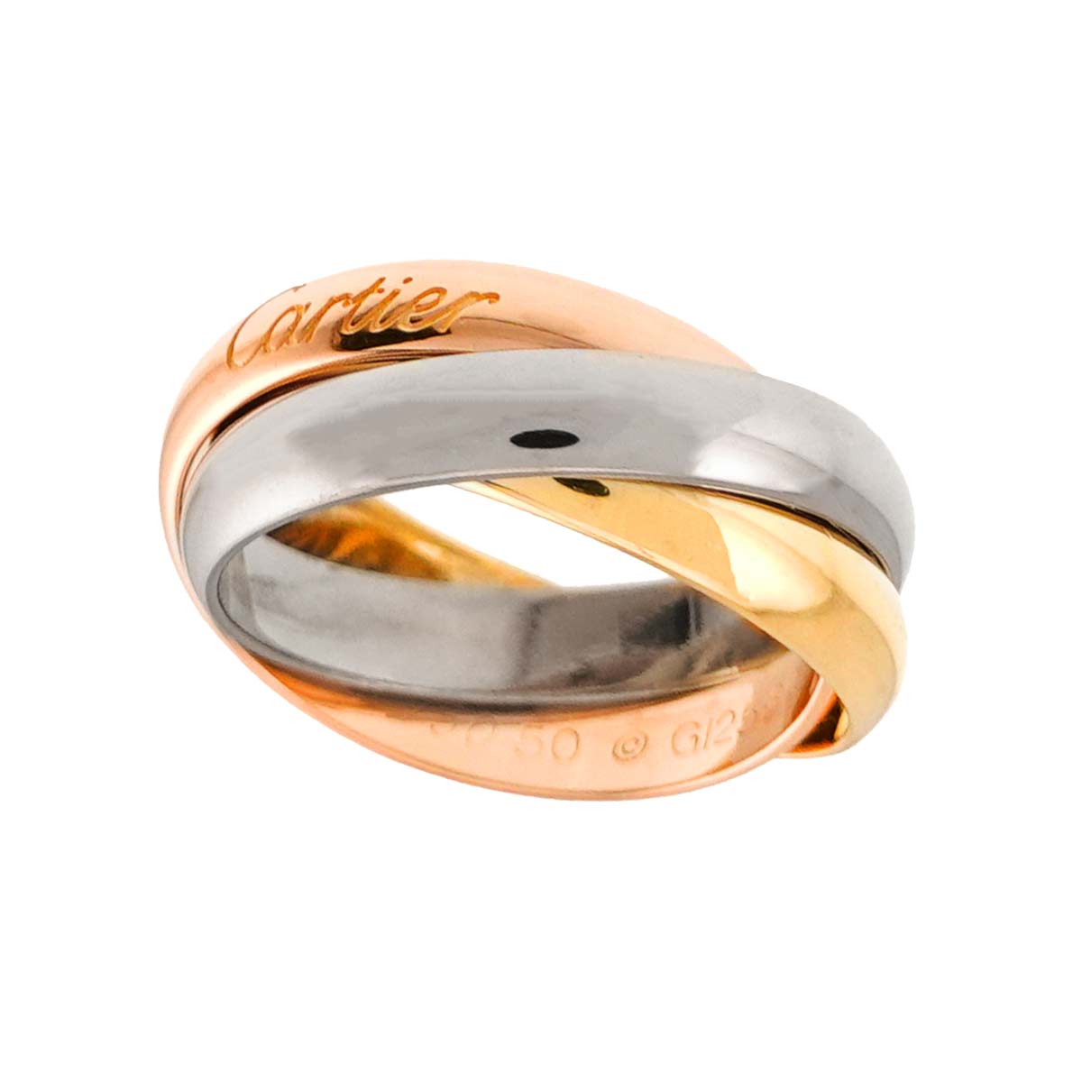 Trinity MM Ring 18K YG WG PG 750 Size50 5.25(US)