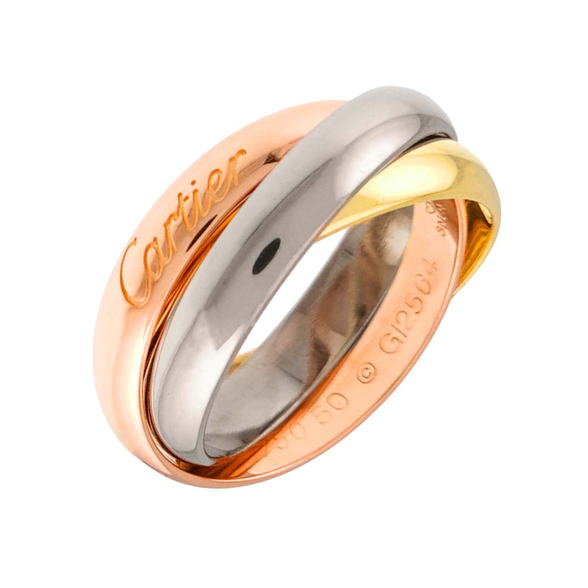 Trinity MM Ring 18K YG WG PG 750 Size50 5.25(US)