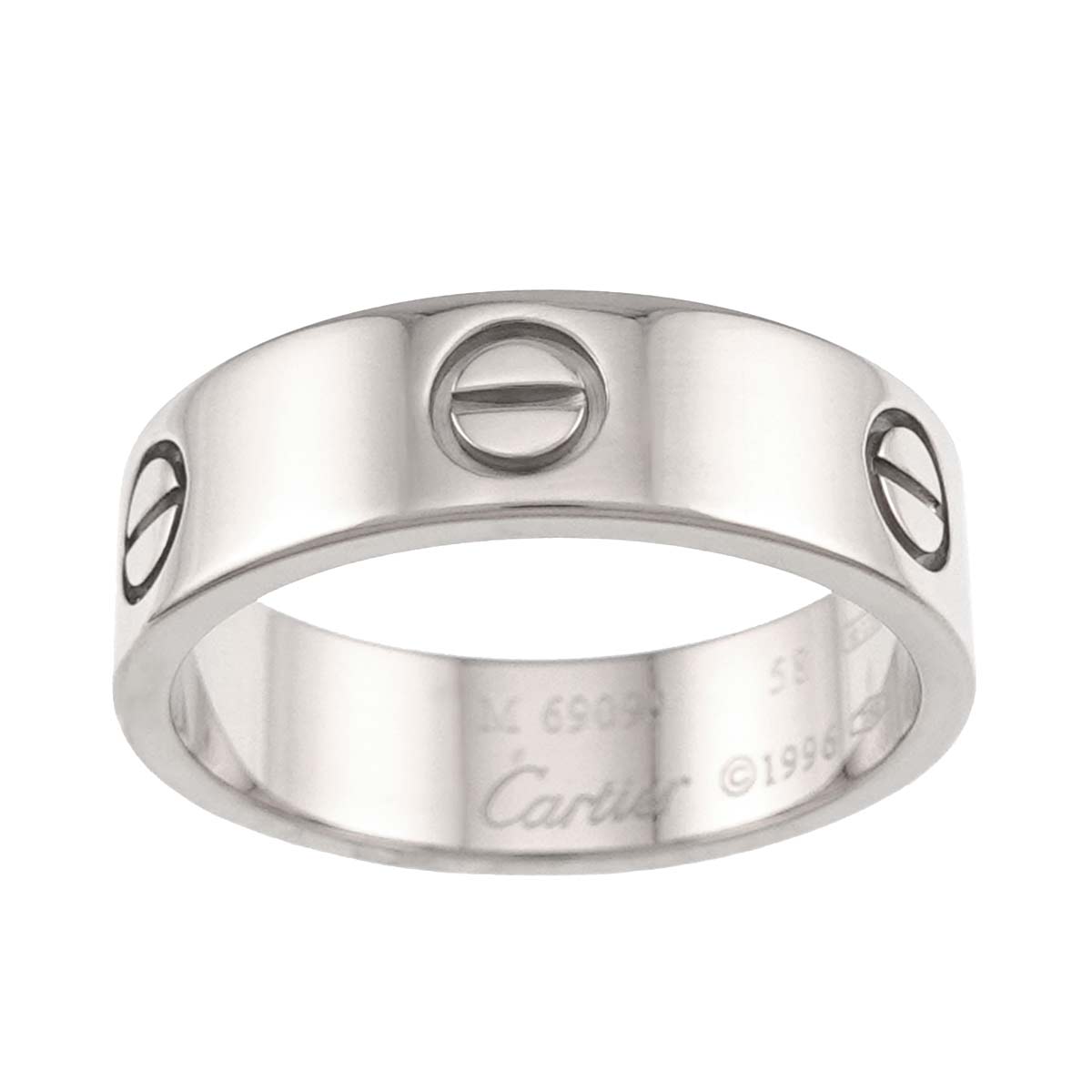 Love Ring 18K White Gold 750 size58 7.75-8(US)