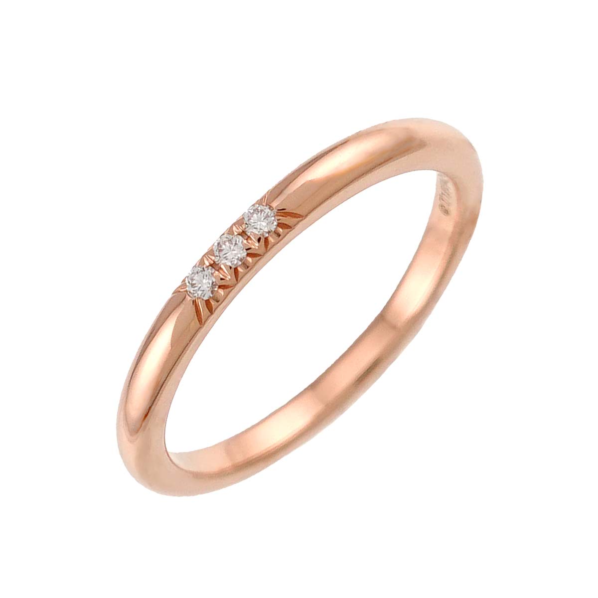 Forever Diamond 3P Ring 18K Pink Gold 750 Size4.75-5(US)