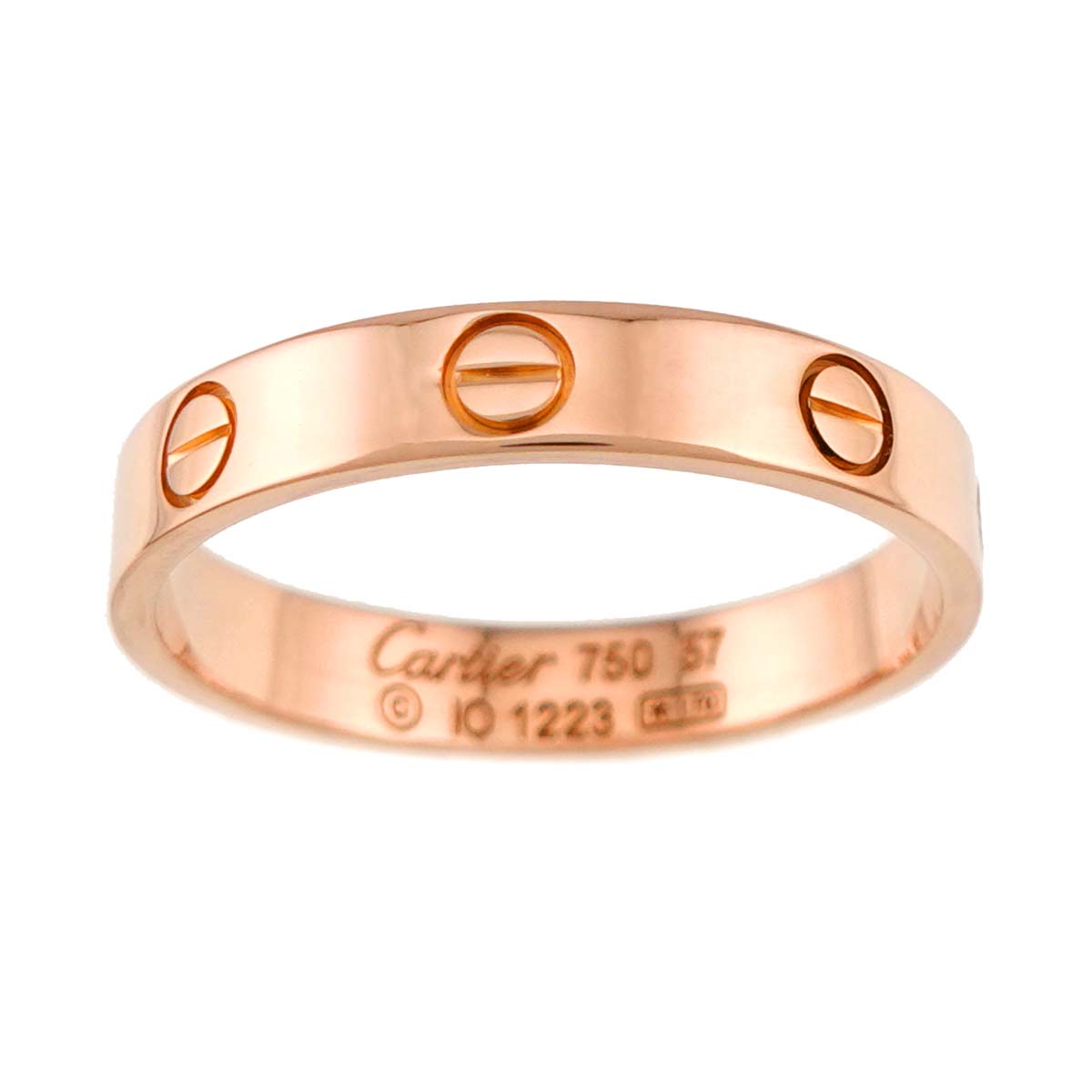 Mini Love Ring 18K Pink Gold 750 size57 7.5-7.75(US)