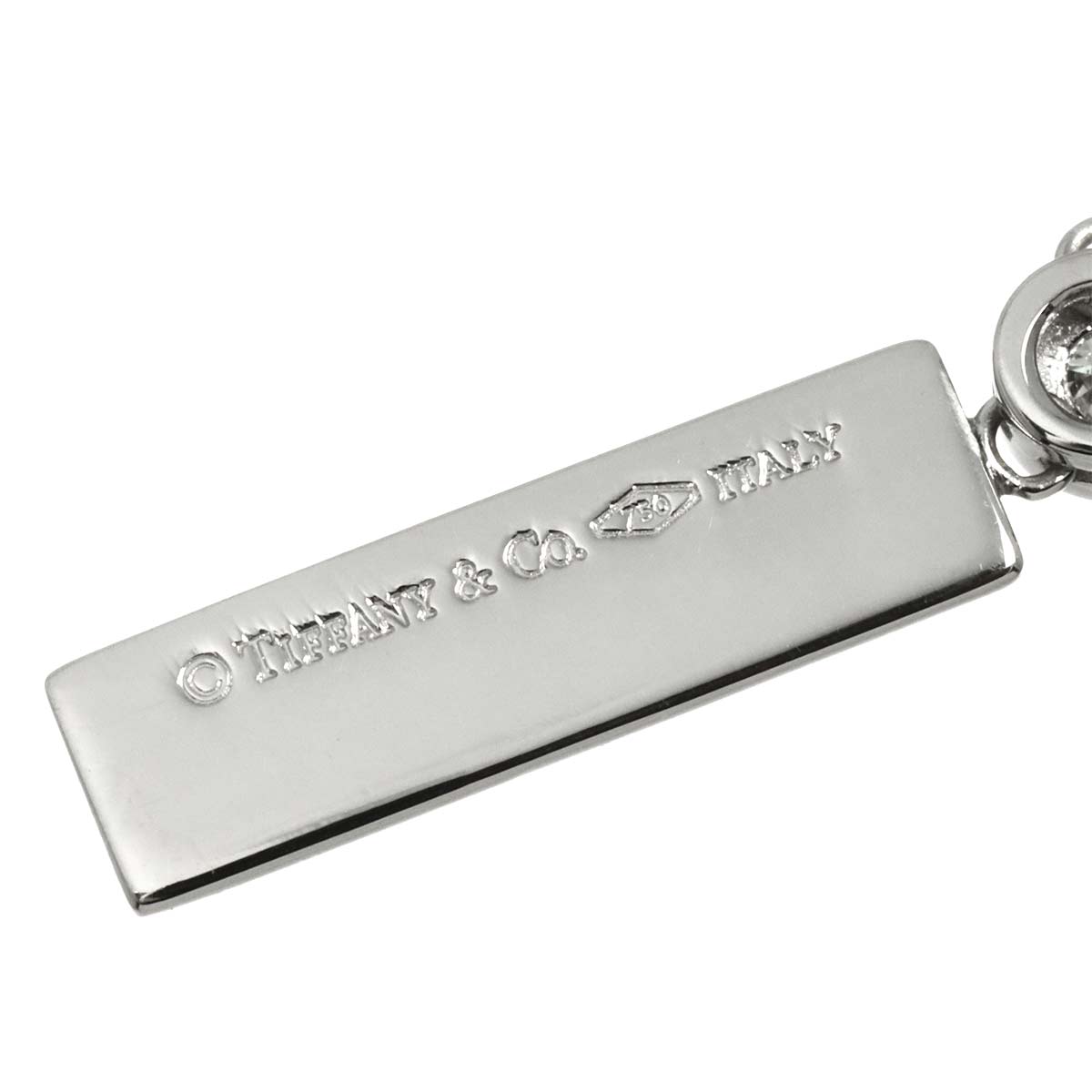 Diamond Necklace 18K White Gold 750