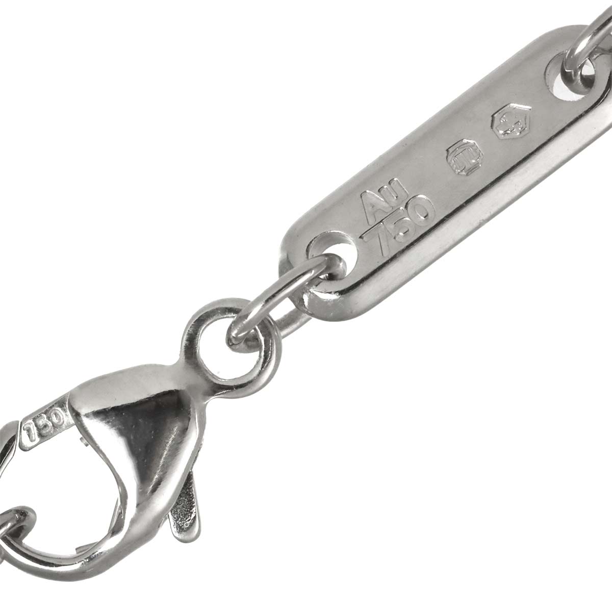 Happy Diamond Necklace 18K White Gold 750