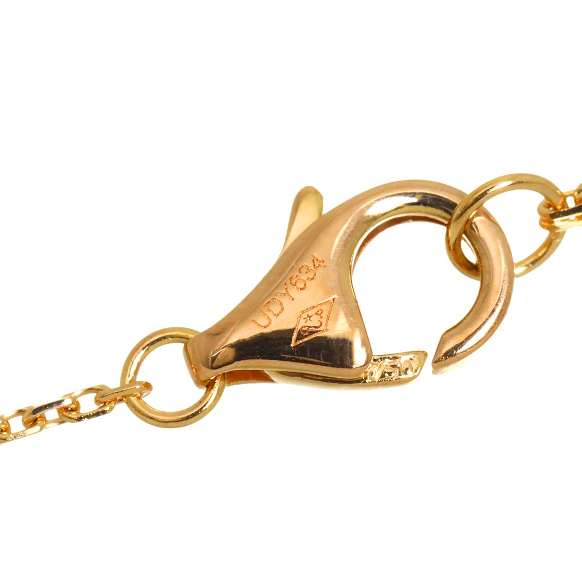 d Amour Pave Diamond Necklace 18K Pink Gold 750