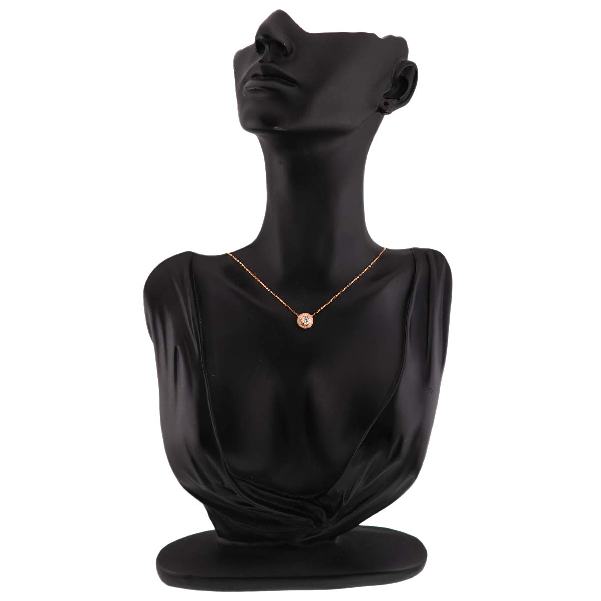 d Amour Pave Diamond Necklace 18K Pink Gold 750