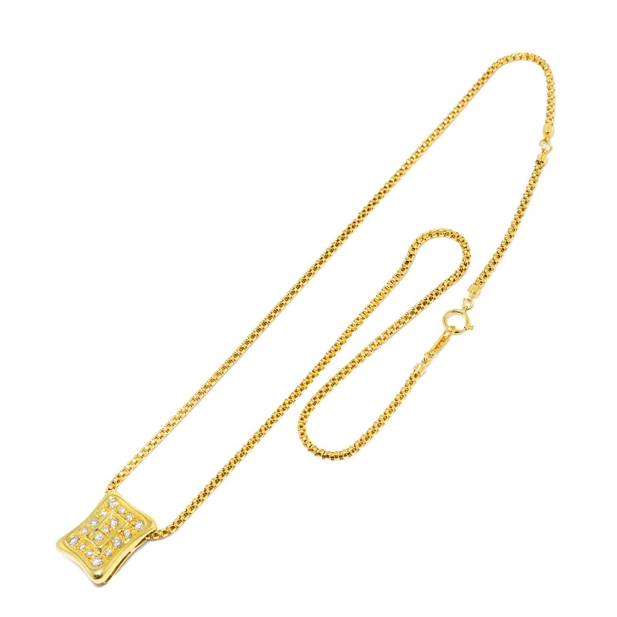 Diamond 0.51ct Necklace K18 Yellow Gold 750