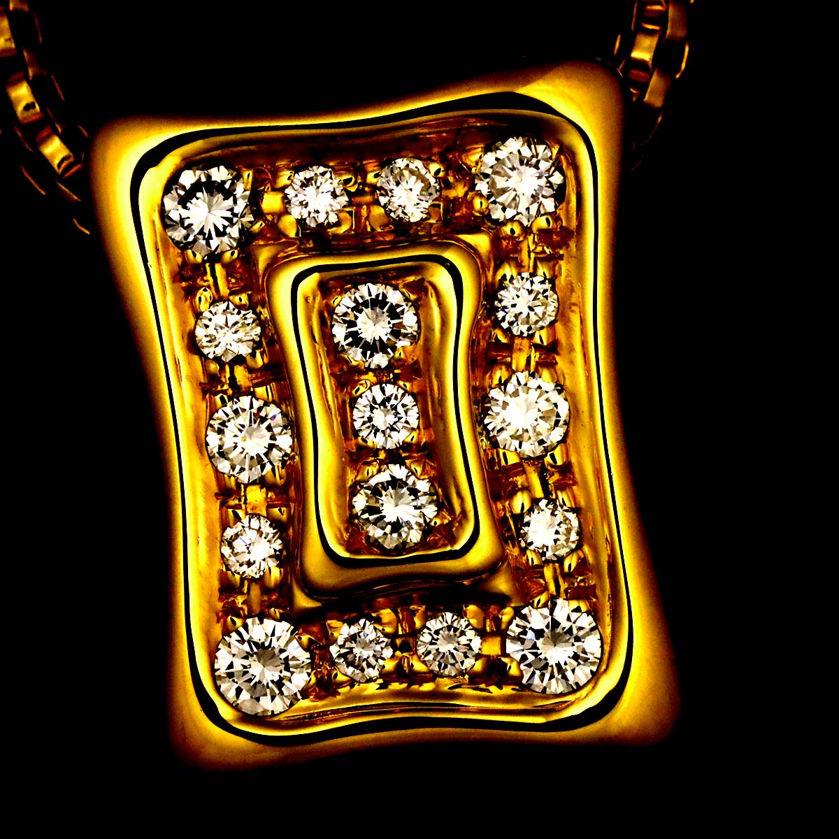 Diamond 0.51ct Necklace K18 Yellow Gold 750