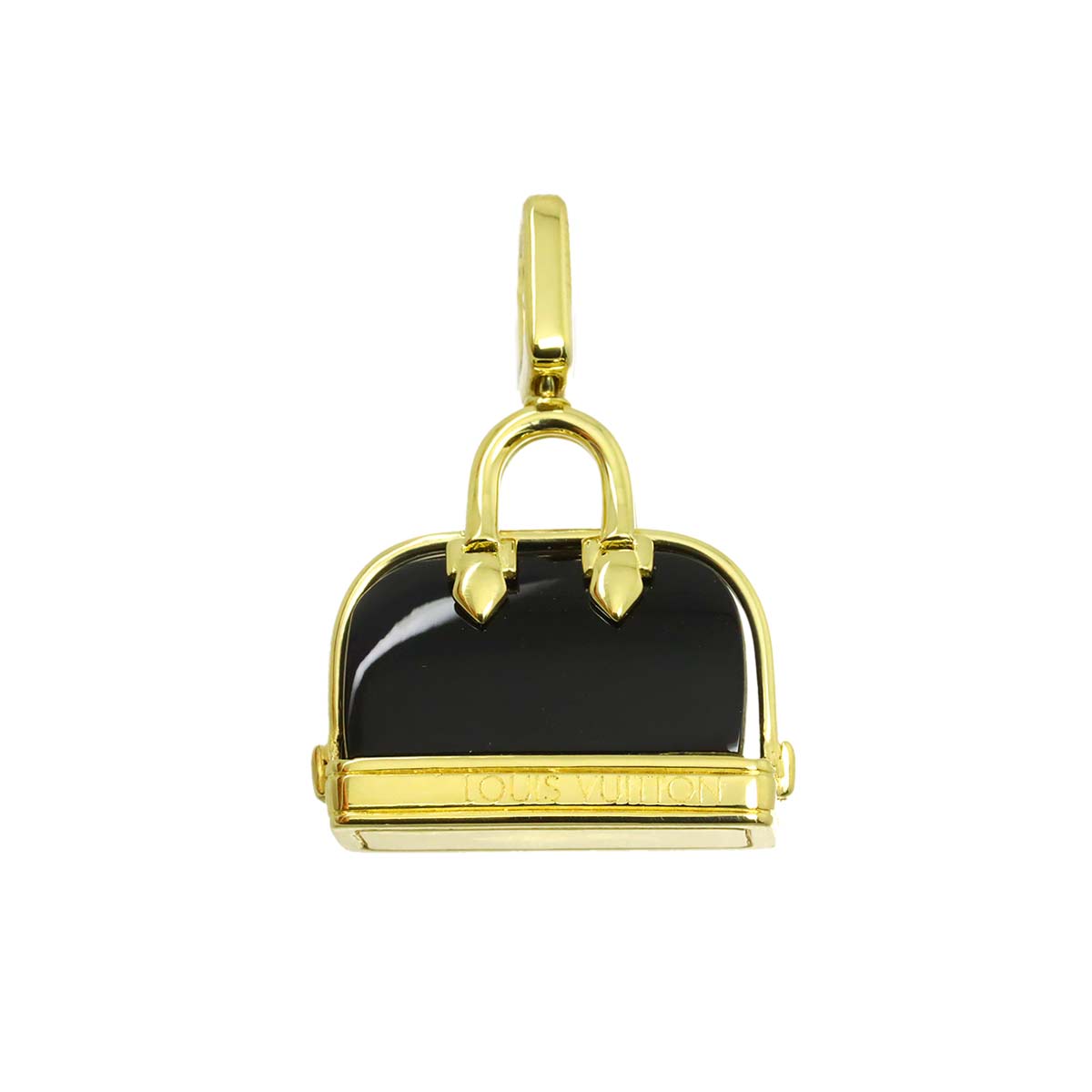 Alma Onyx Charm Pendant Top 18K YG 750