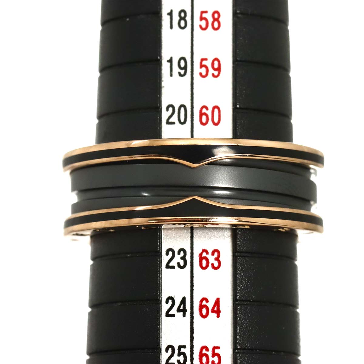 B-ZERO1 2band Ring Ceramic 18K PG 750 Size63 9.75-10(US)