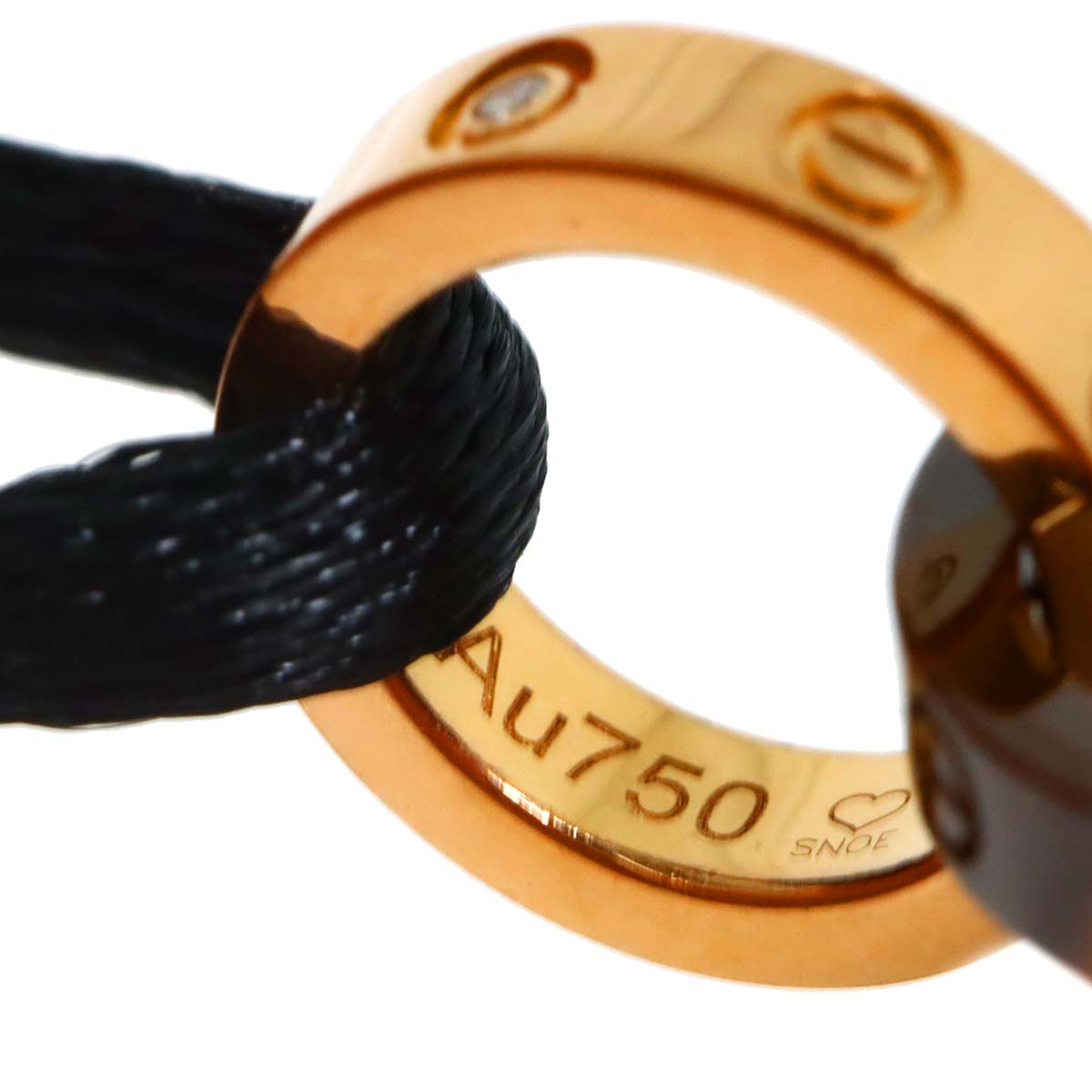 LOVE Diamond Bracelet ceramic 18K Pink Gold 750