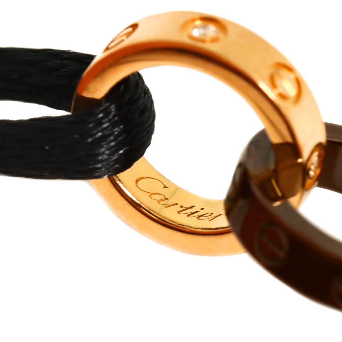 LOVE Diamond Bracelet ceramic 18K Pink Gold 750