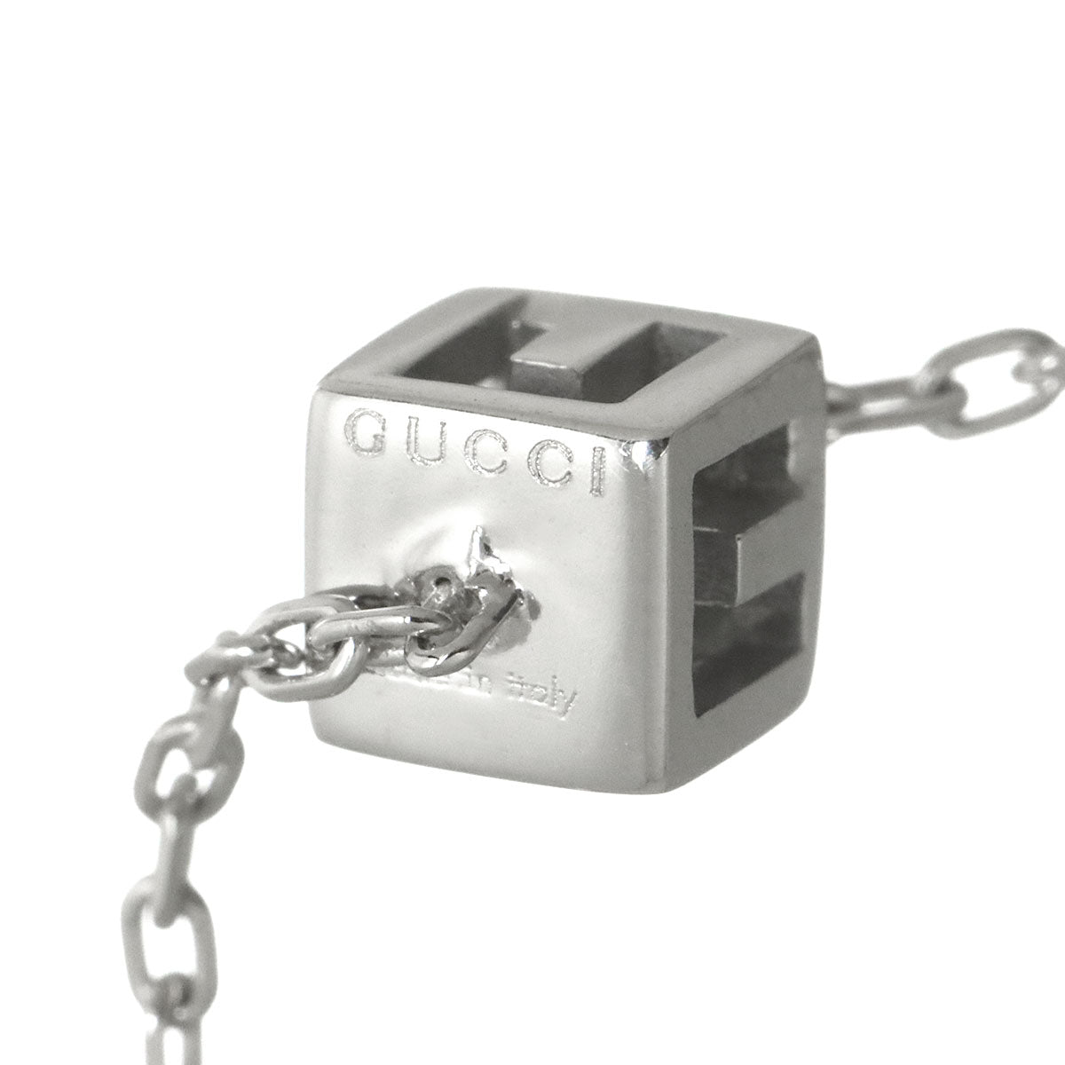 G Cube Bracelet 18K WG White Gold 750
