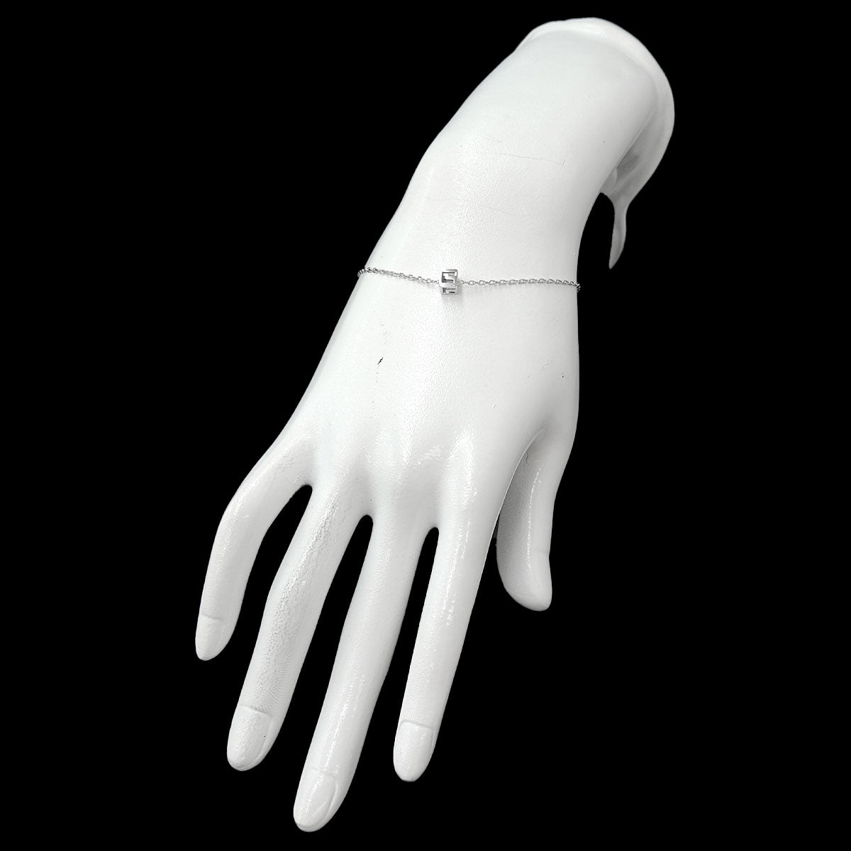 G Cube Bracelet 18K WG White Gold 750