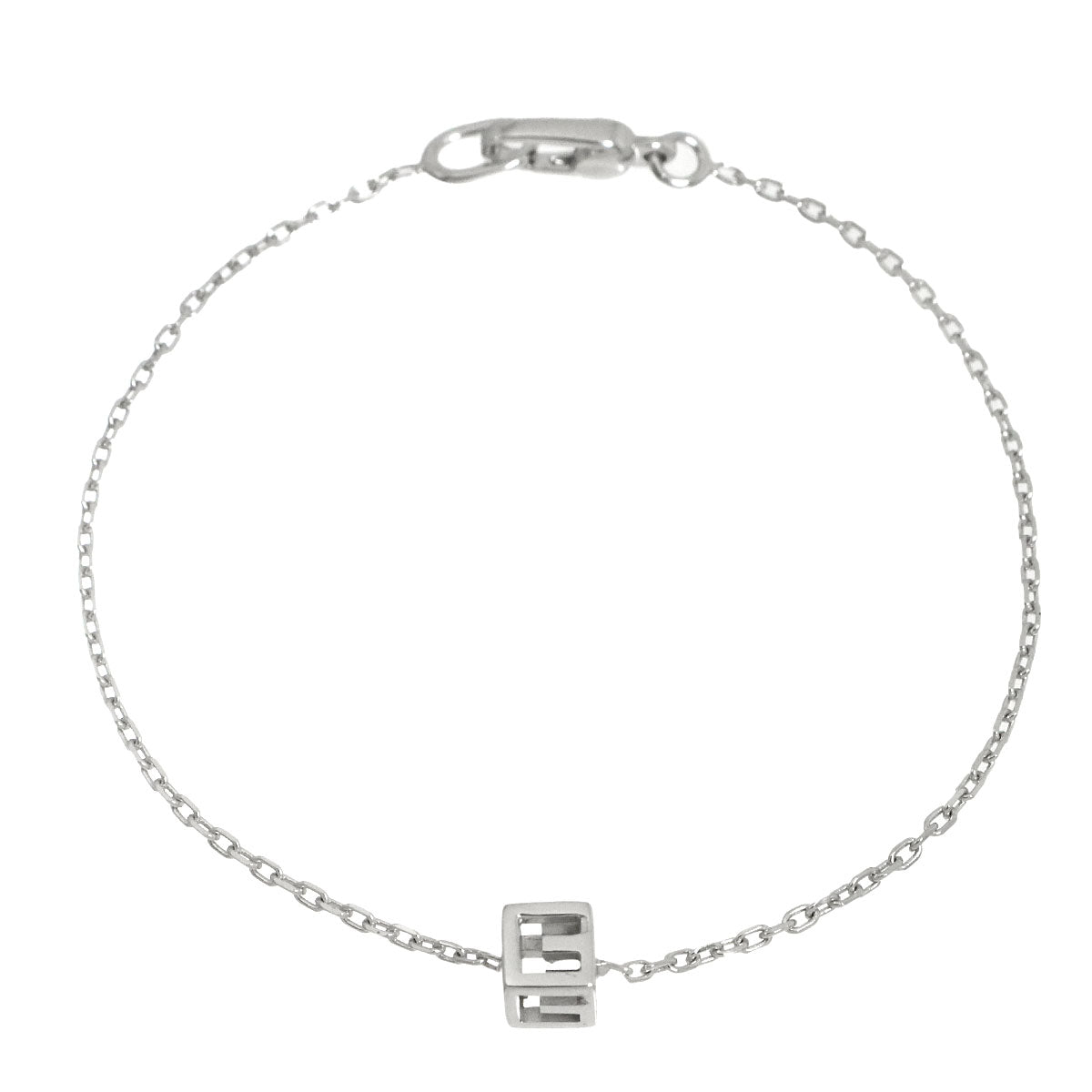 G Cube Bracelet 18K WG White Gold 750