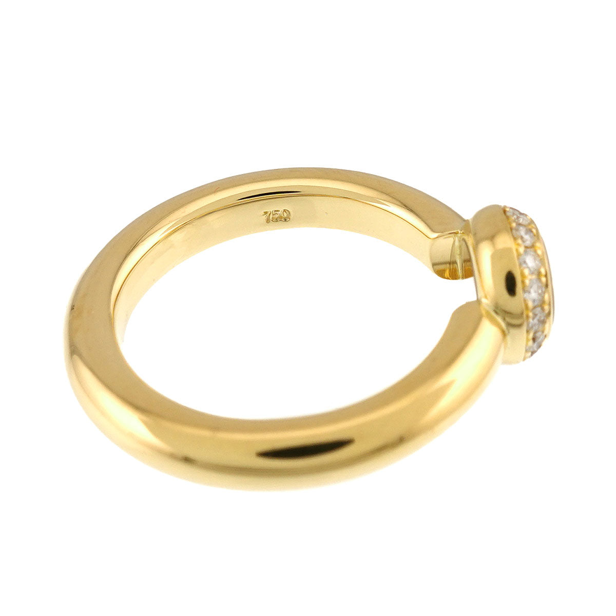 Happy Diamond Ring 18K YG 750 Size5-5.25(US)