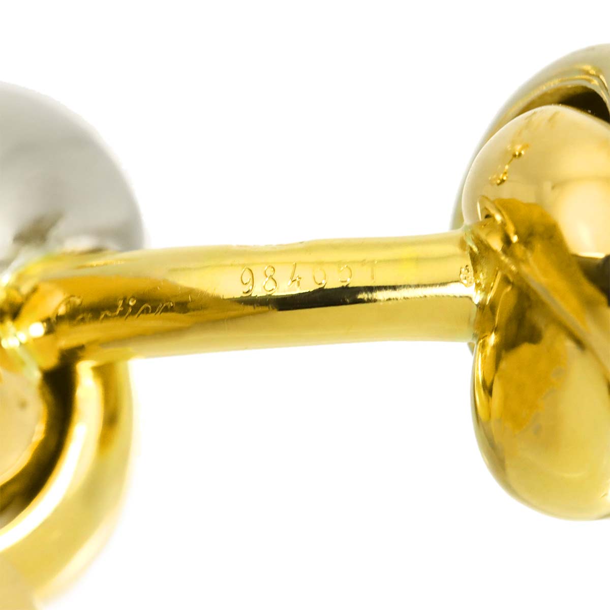 Trinity Cuff links 18K WG PG YG 750