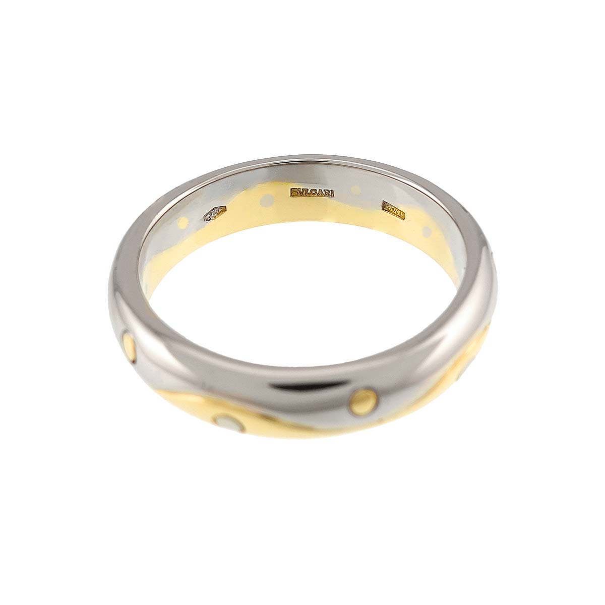 Onda Ring 18K Yellow White Gold 750 Size9.5-9.75(US)