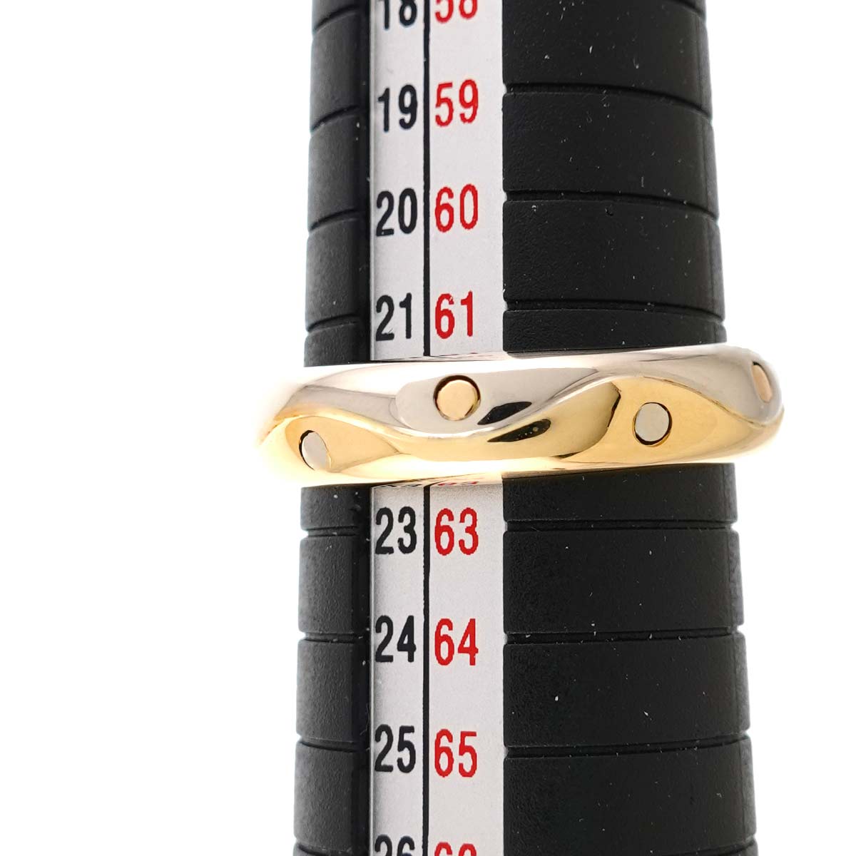 Onda Ring 18K Yellow White Gold 750 Size9.5-9.75(US)