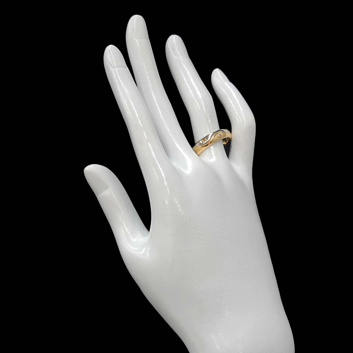 Onda Ring 18K Yellow White Gold 750 Size9.5-9.75(US)