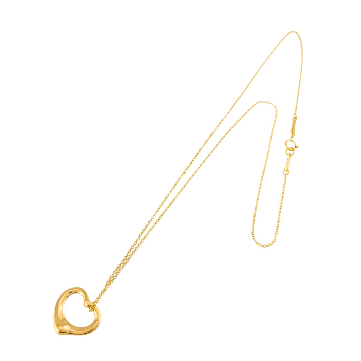 Open Heart Necklace 18K Yellow Gold 750