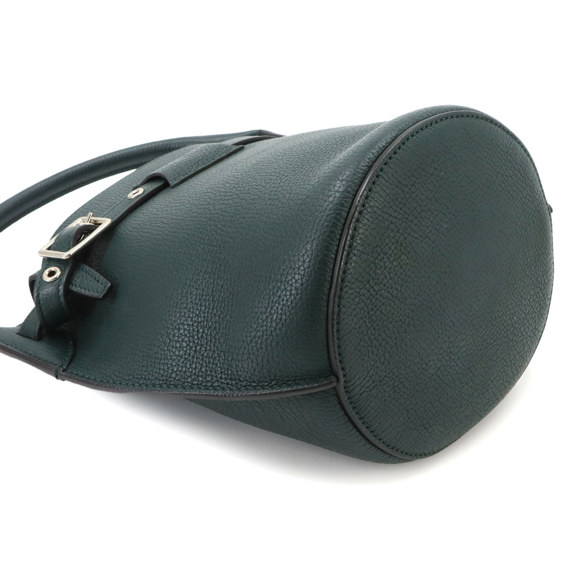 Big Bag Nano Bucket Hand Shoulder Bag Leather Green 187243
