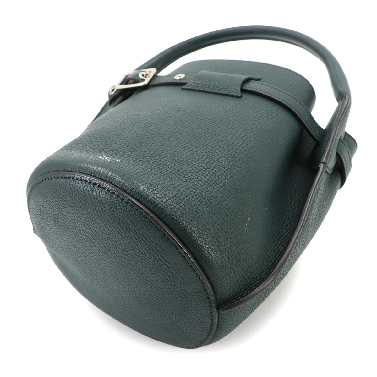 Big Bag Nano Bucket Hand Shoulder Bag Leather Green 187243