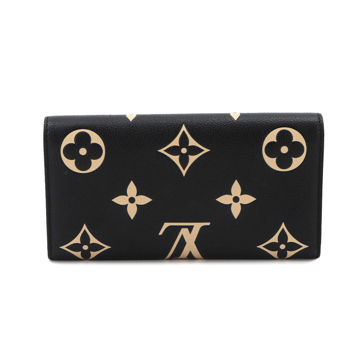 Bicolor Monogram Empreinte Sarah Wallet Black M80496