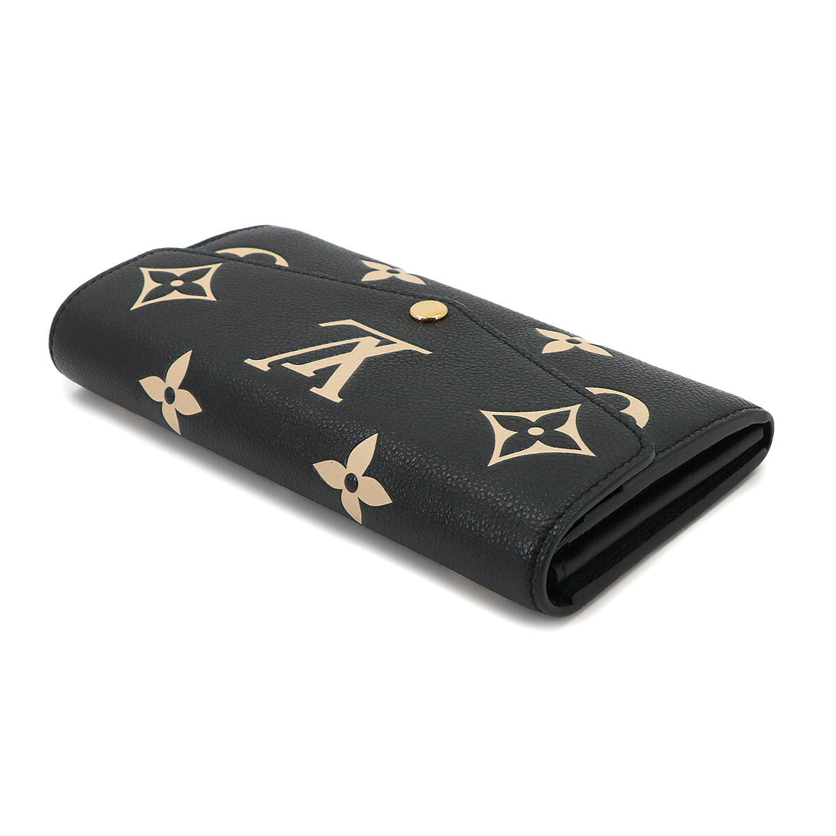 Bicolor Monogram Empreinte Sarah Wallet Black M80496