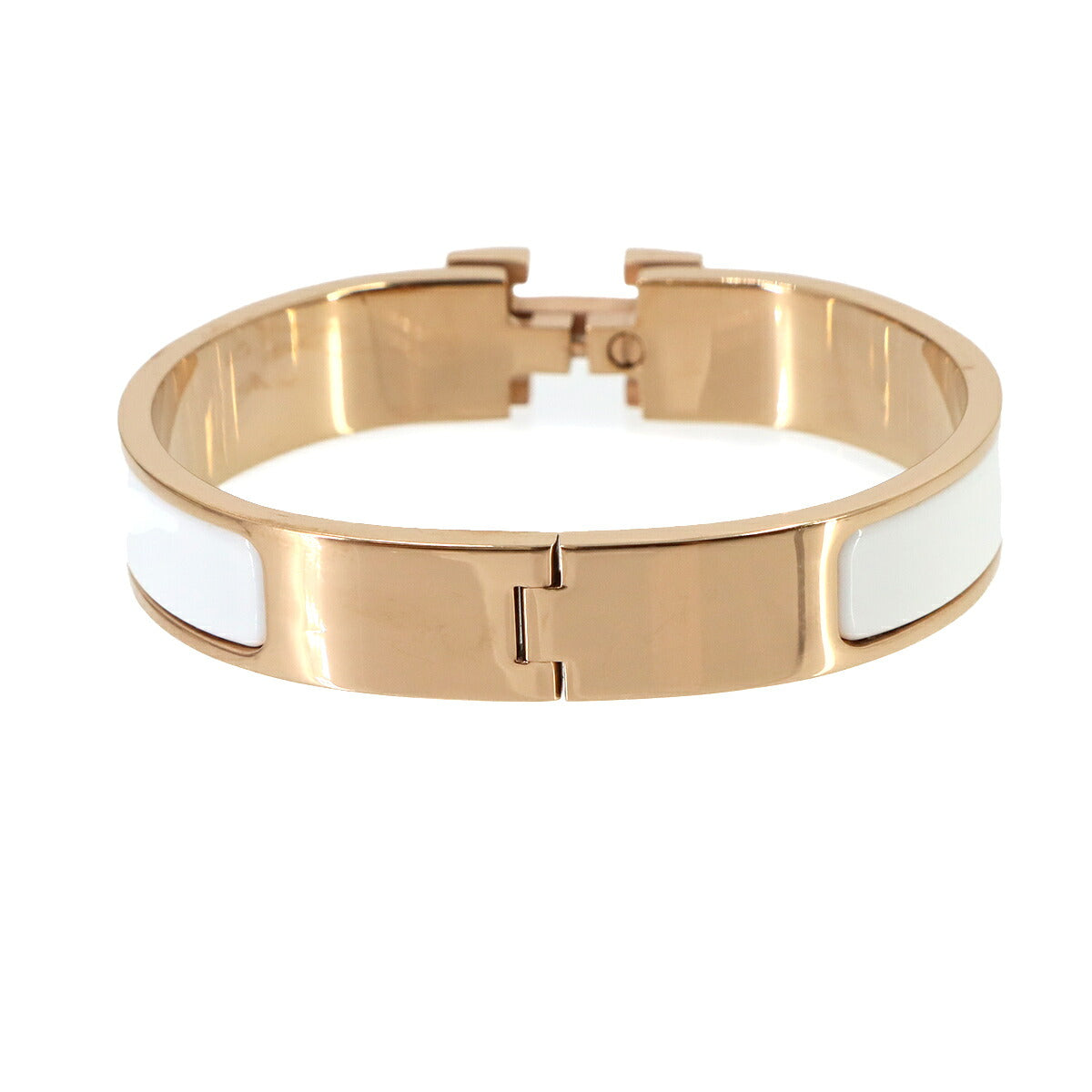 Clic H PM Bangle White Rose Gold Accessory
