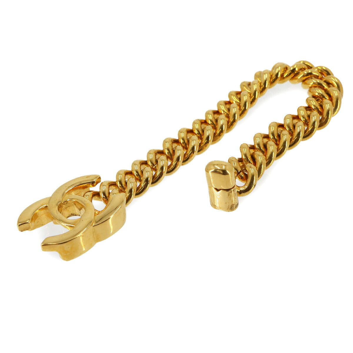 Coco Logos Chain Bracelet Gold 95A Vintage Accessory