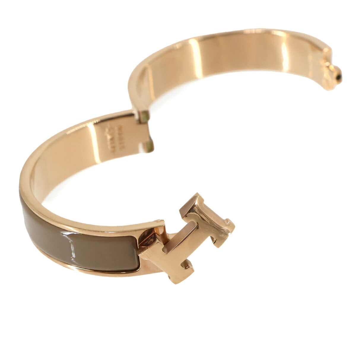 Clic H GM Bangle Bracelet Brown Rose gold Accessory