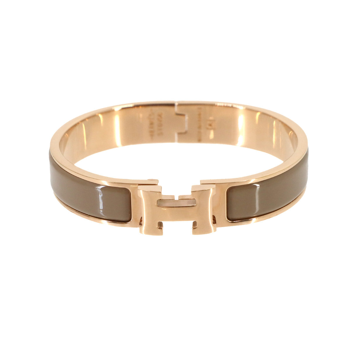 Clic H GM Bangle Bracelet Brown Rose gold Accessory
