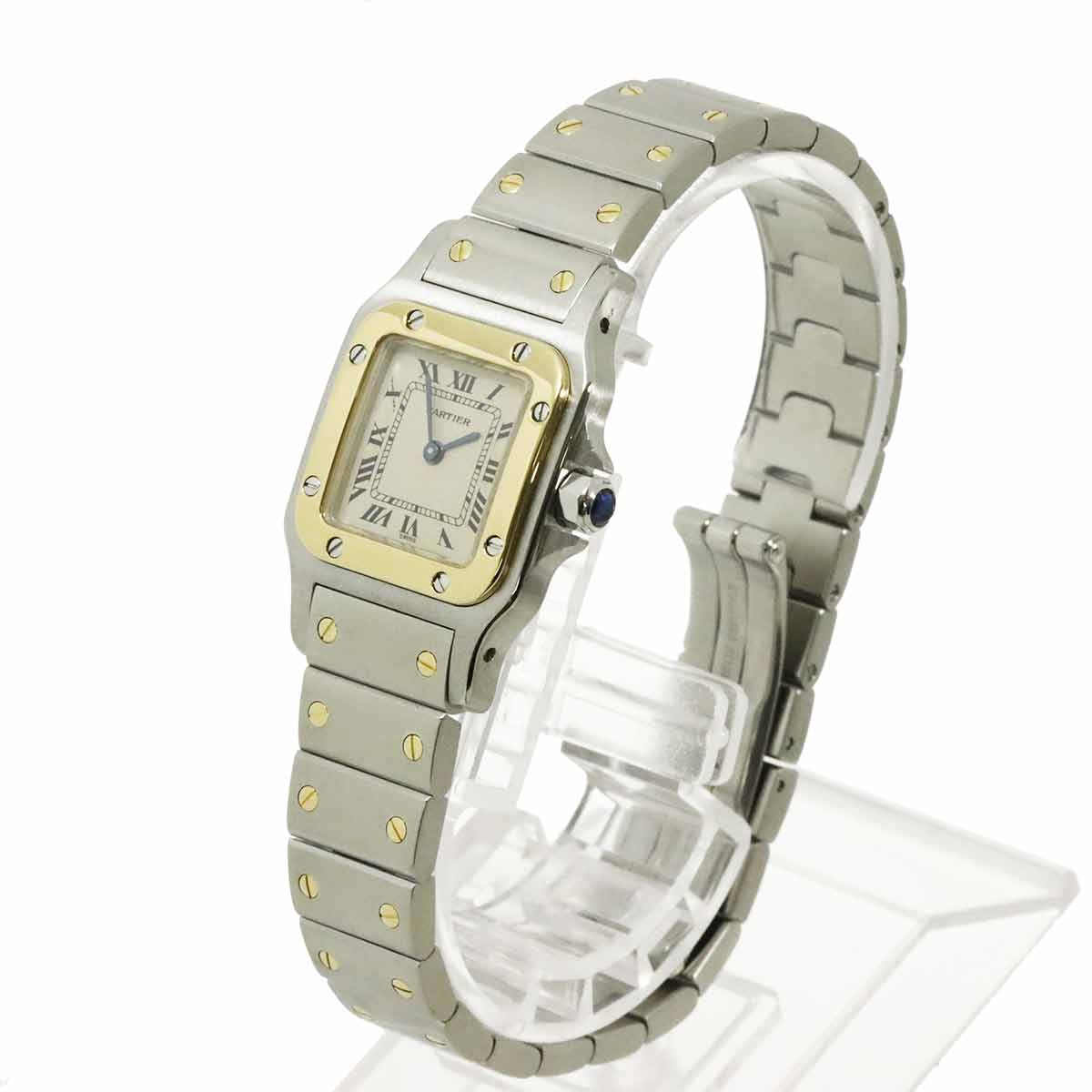 Santos Galbee W20012C4 750 YG Cream Dial Ladies Watch