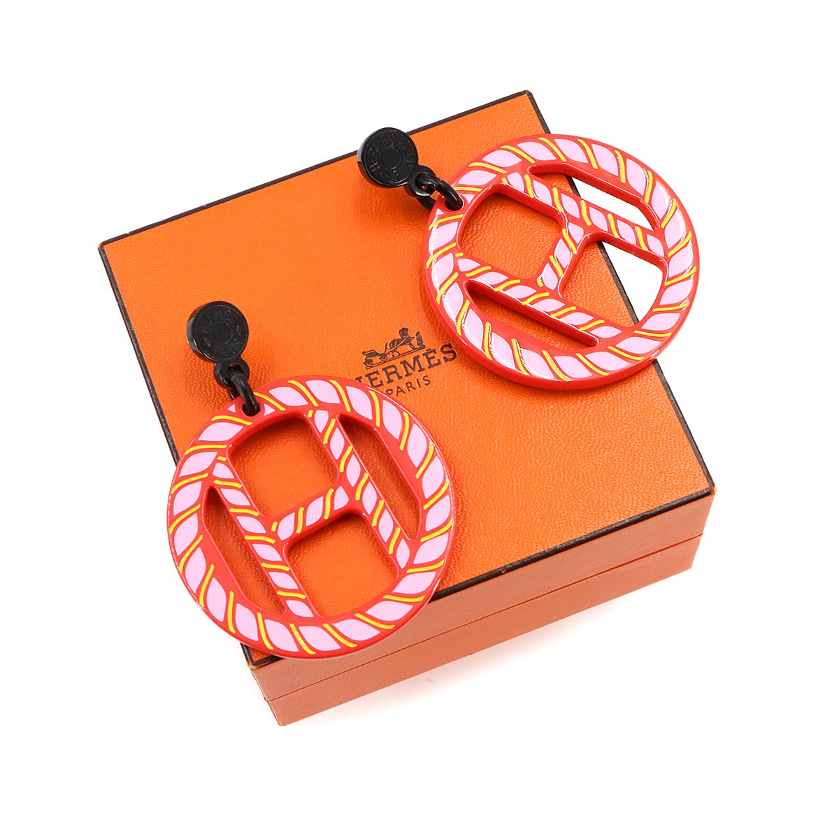 H Equipe Nautique Earrings Buffalo horn Tropique Circle