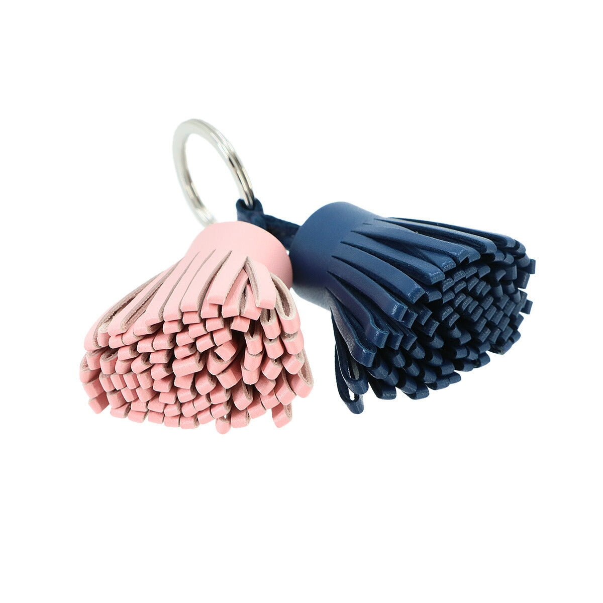 Carmen Unodos Bag Charm Key Ring Agneau Milo Blue de malte