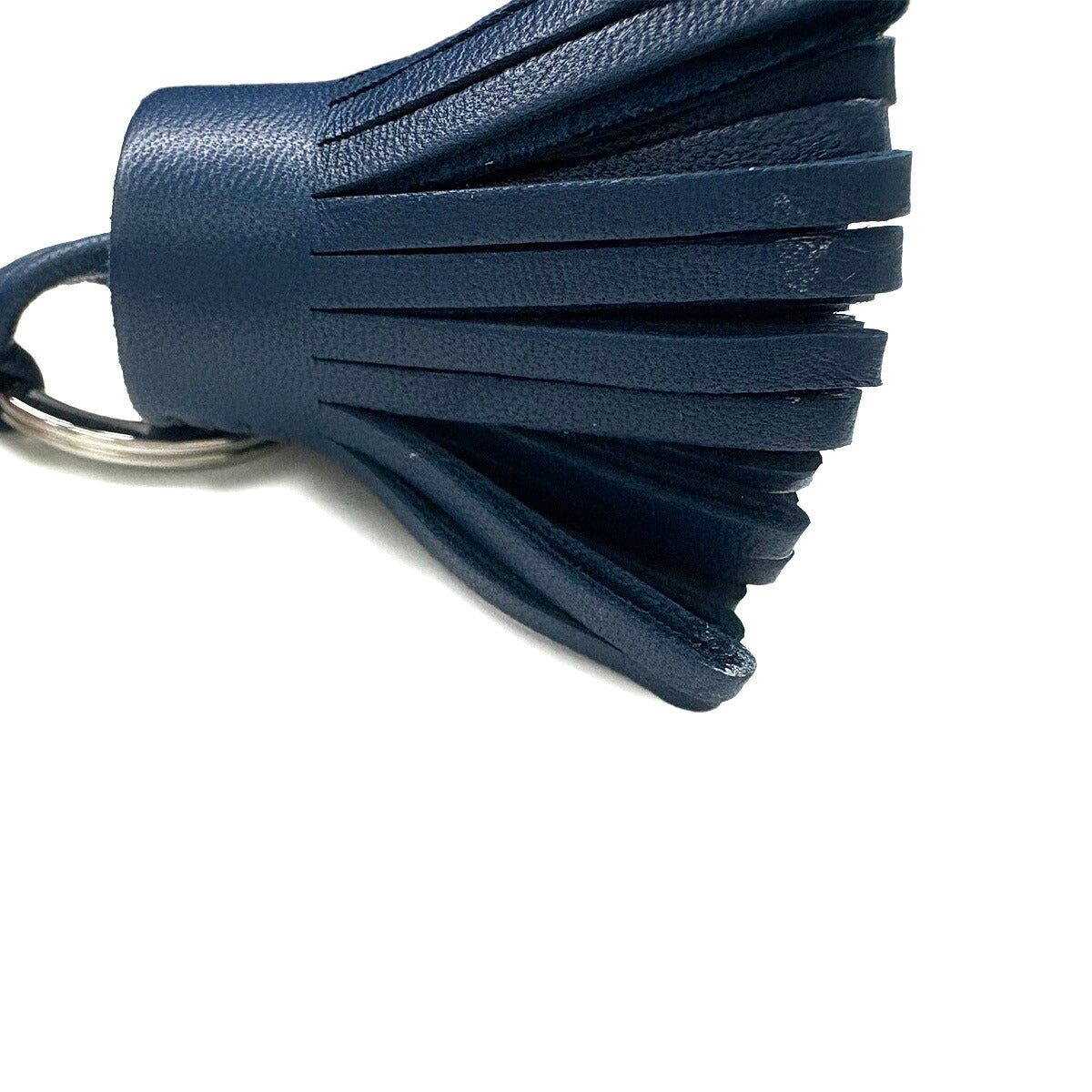 Carmen Unodos Bag Charm Key Ring Agneau Milo Blue de malte