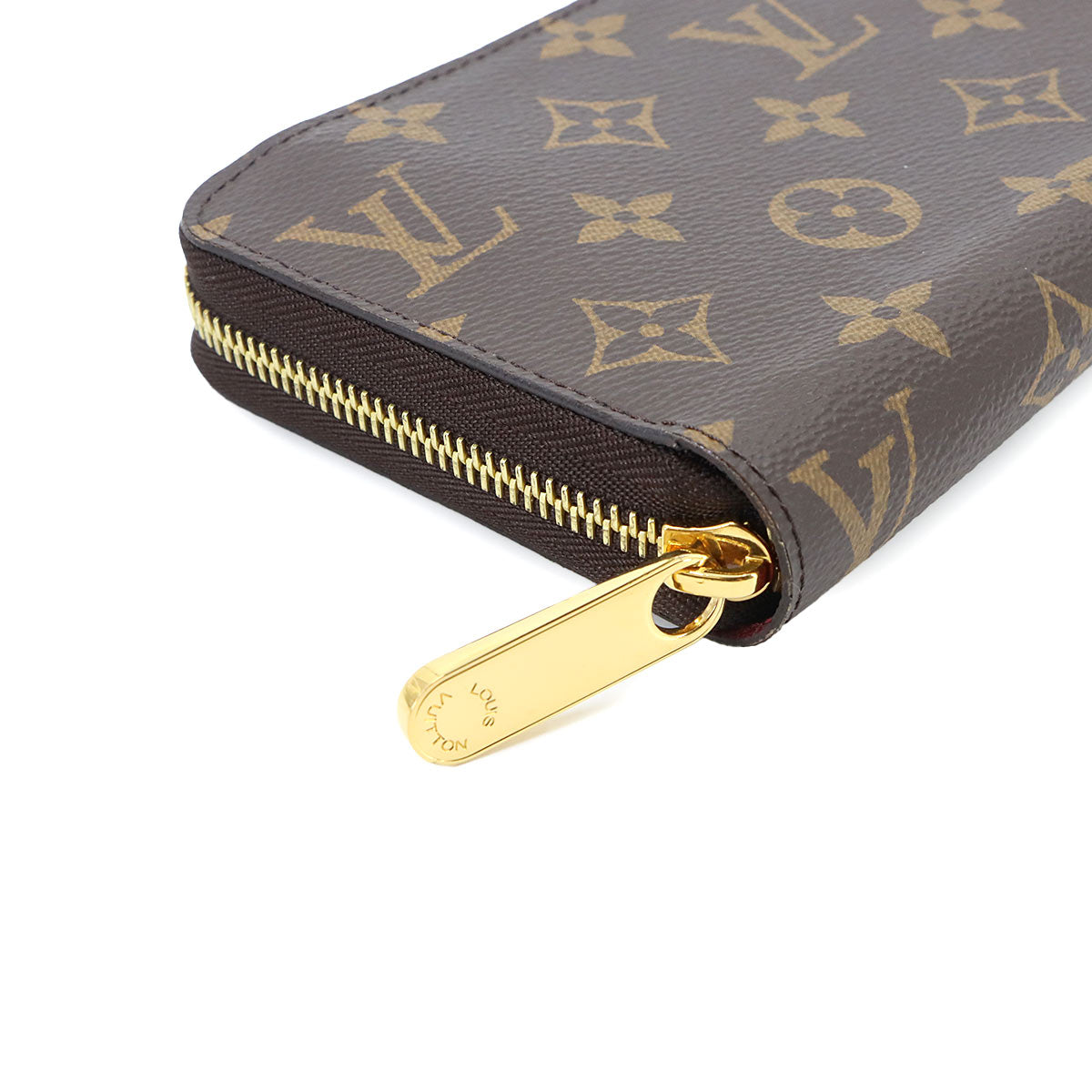 Monogram Zippy Wallet Long Brown Fuchsia M41895 Purse