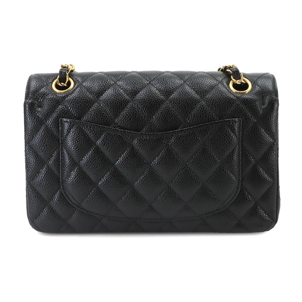 Matelasse 23 Chain Shoulder Bag Leather Black A01113