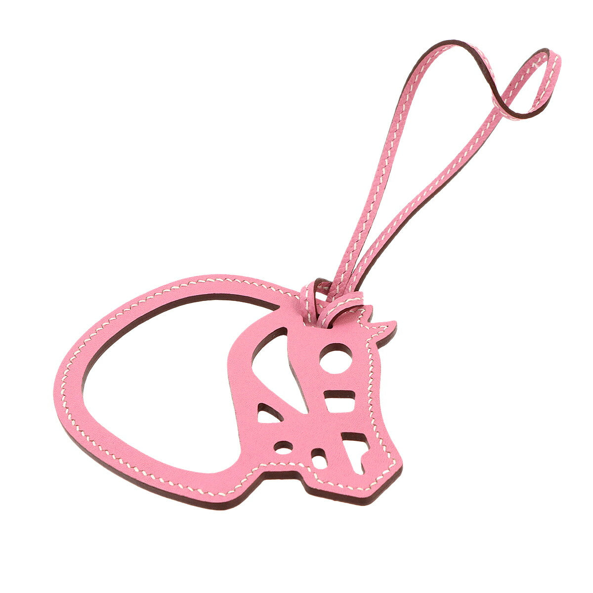 Petit H Paddock Cheval Bag Charm Swift Pink