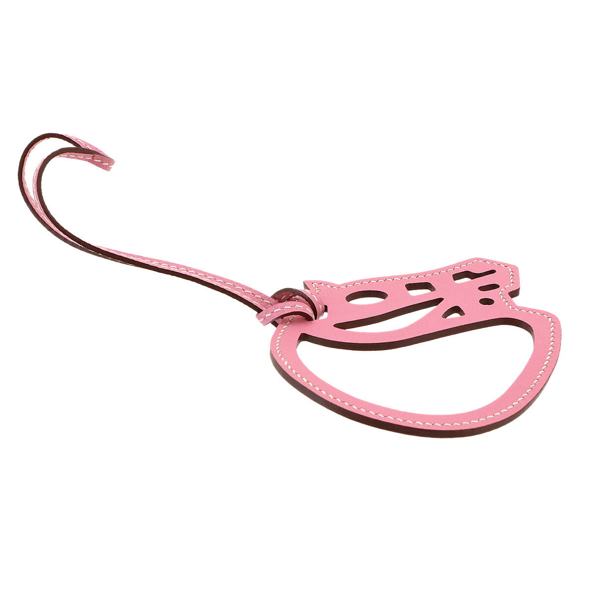 Petit H Paddock Cheval Bag Charm Swift Pink