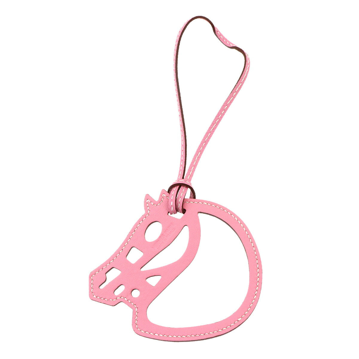 Petit H Paddock Cheval Bag Charm Swift Pink