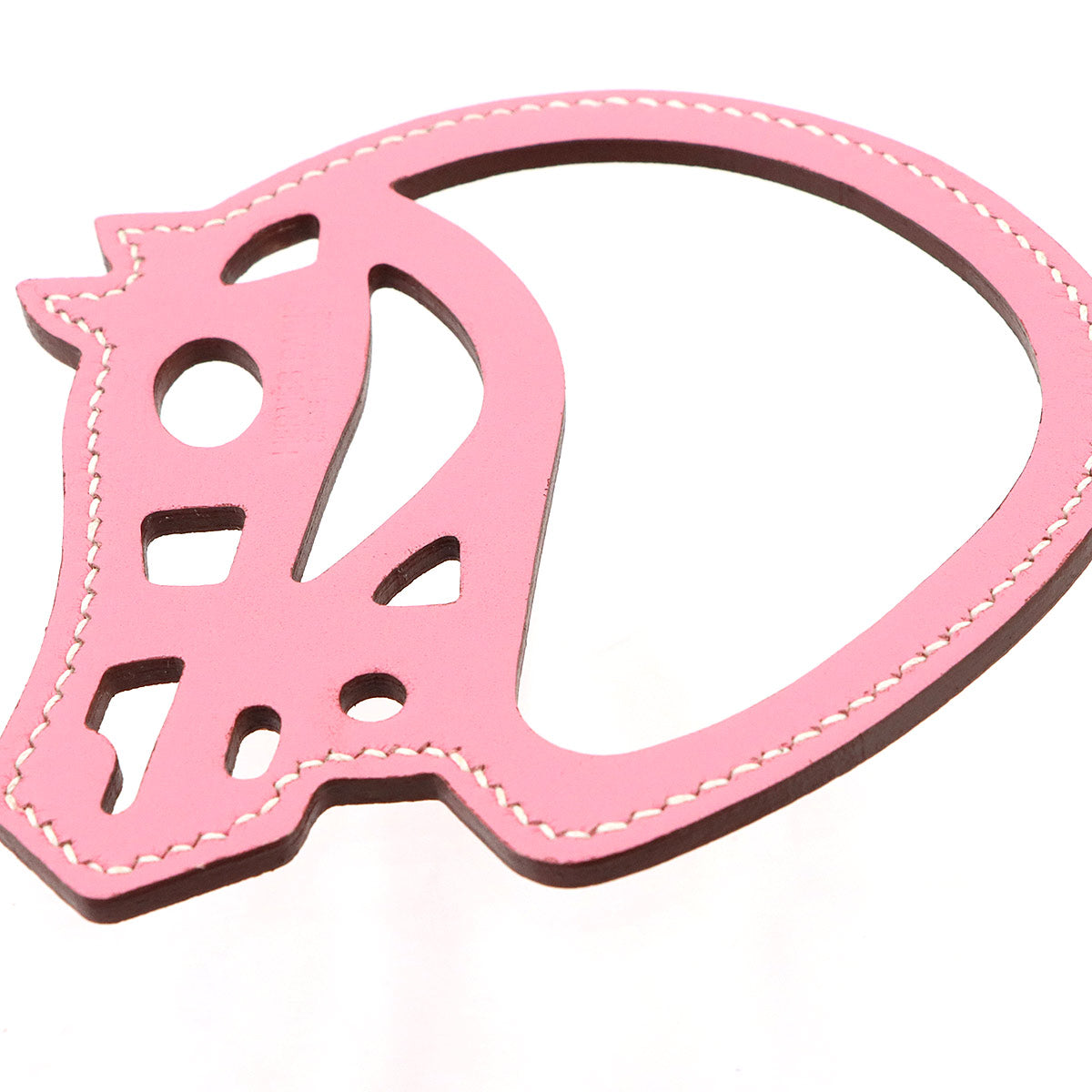 Petit H Paddock Cheval Bag Charm Swift Pink