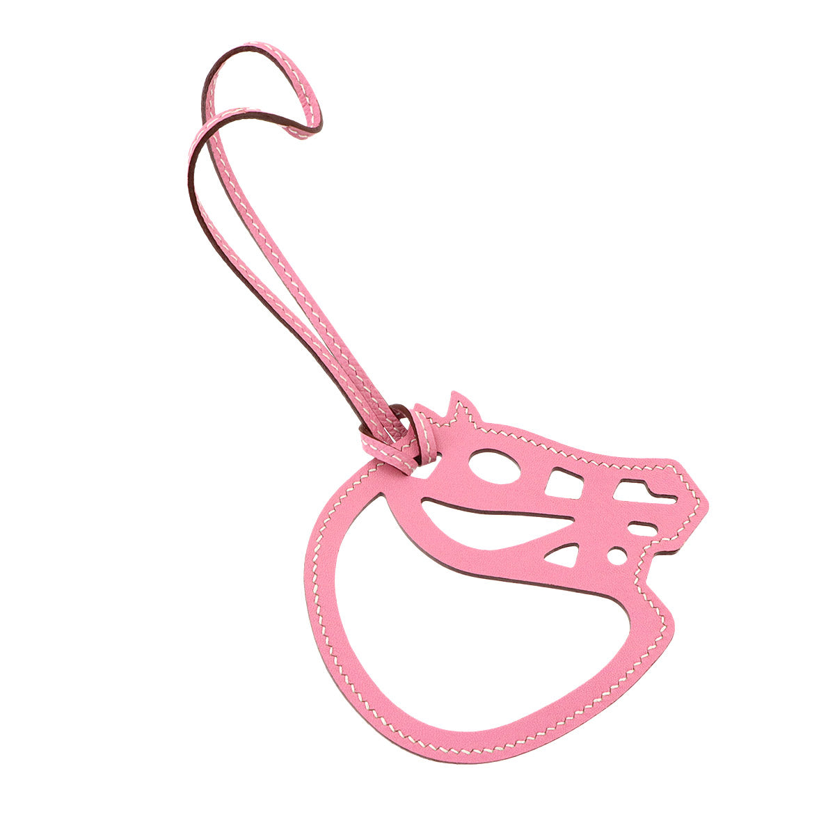 Petit H Paddock Cheval Bag Charm Swift Pink