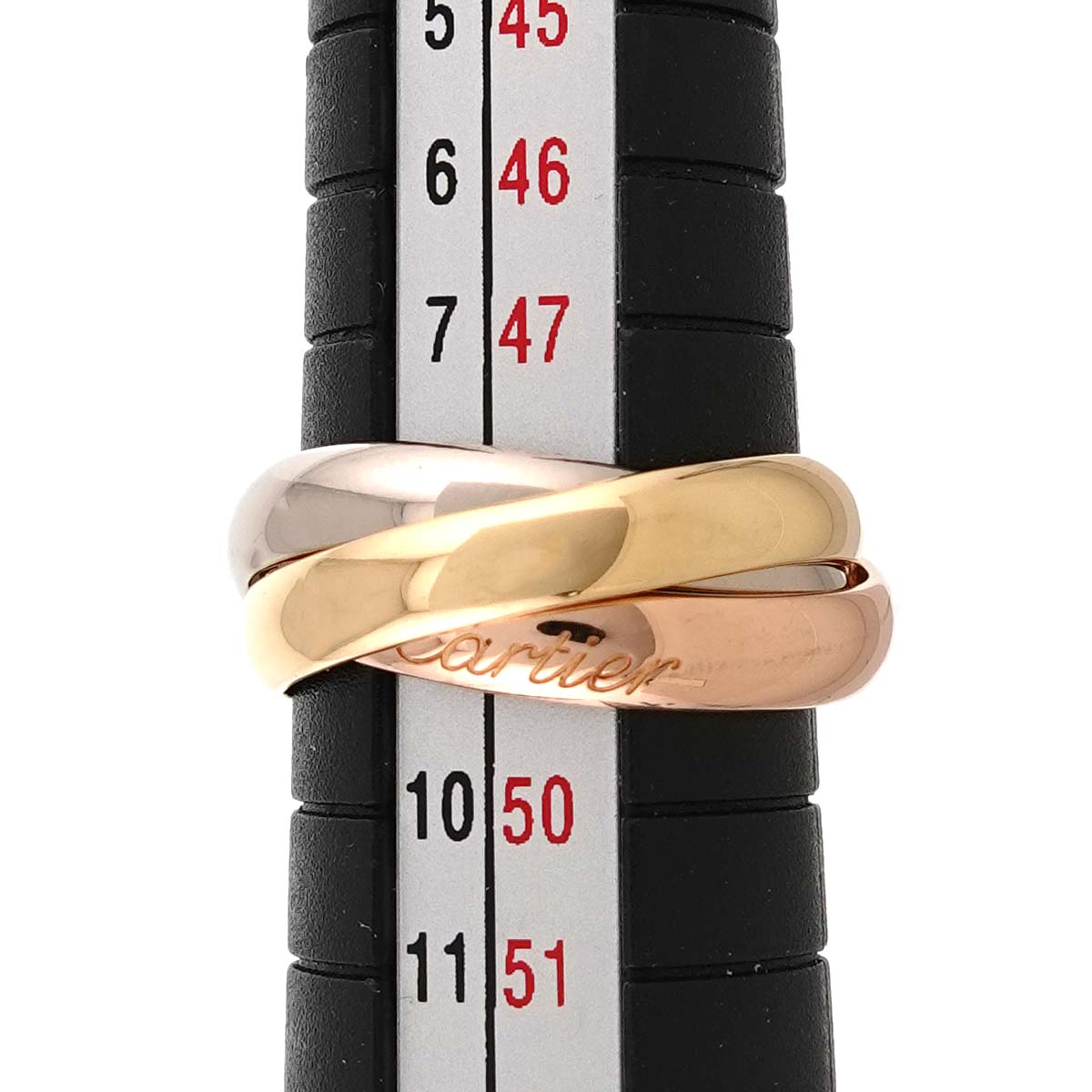 Trinity Ring 18K YG WG PG 750 Size49 4.5-4.75(US)
